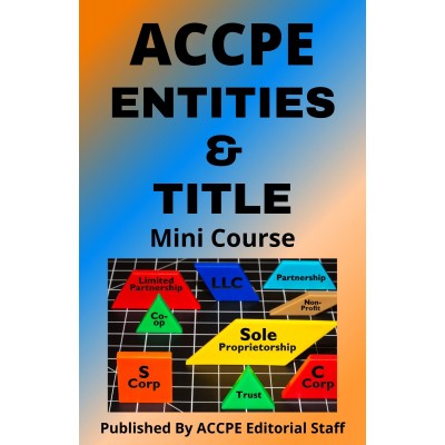 Entities and Title 2022 Mini Course